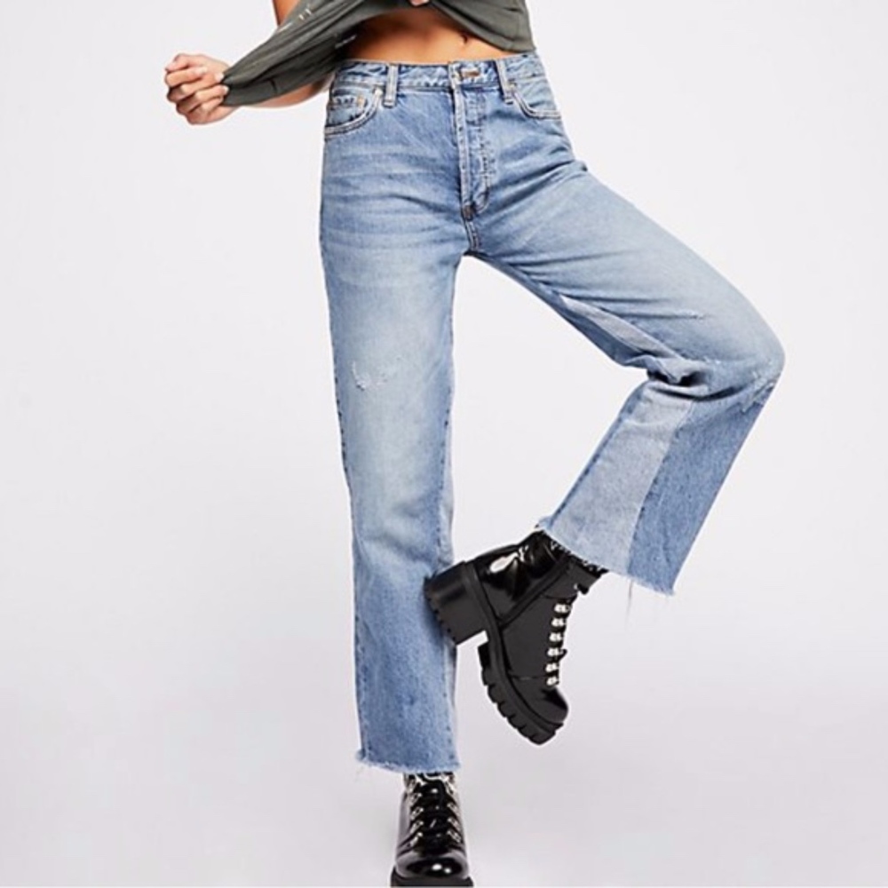 Free People - Vintage Crop Straight-Leg Jeans